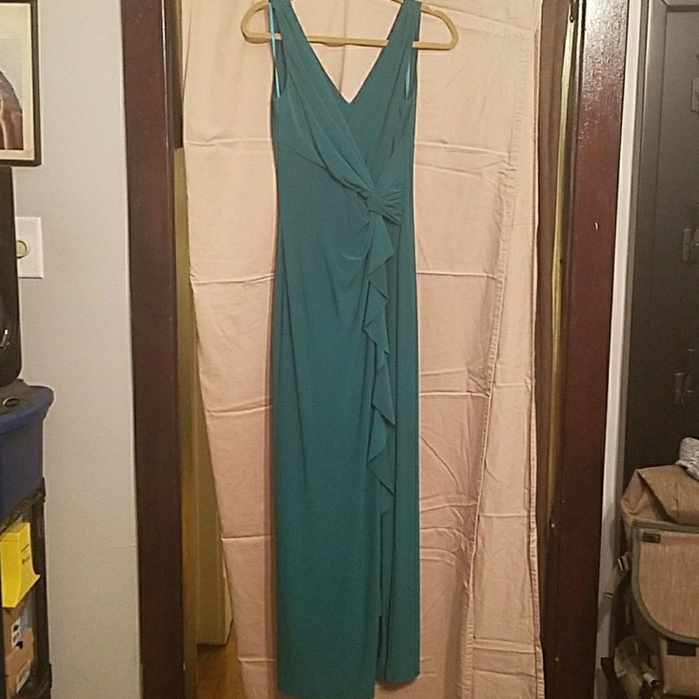 Ralph Lauren Green Evening Dress